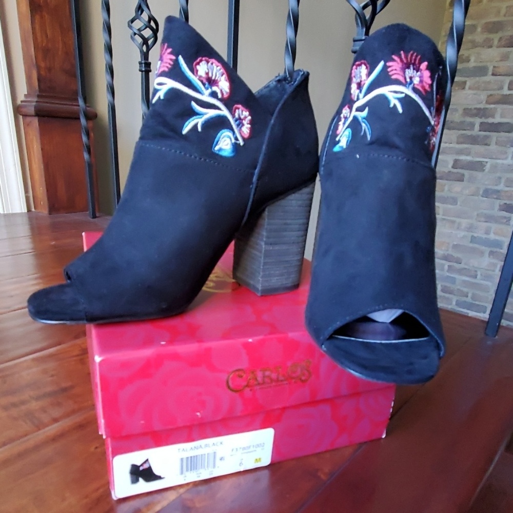 Carlos Talana open toe booties